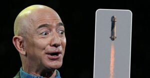 Read more about the article Jeff Bezos Phallic Rocket Ride Lasts Mere Minutes in Space