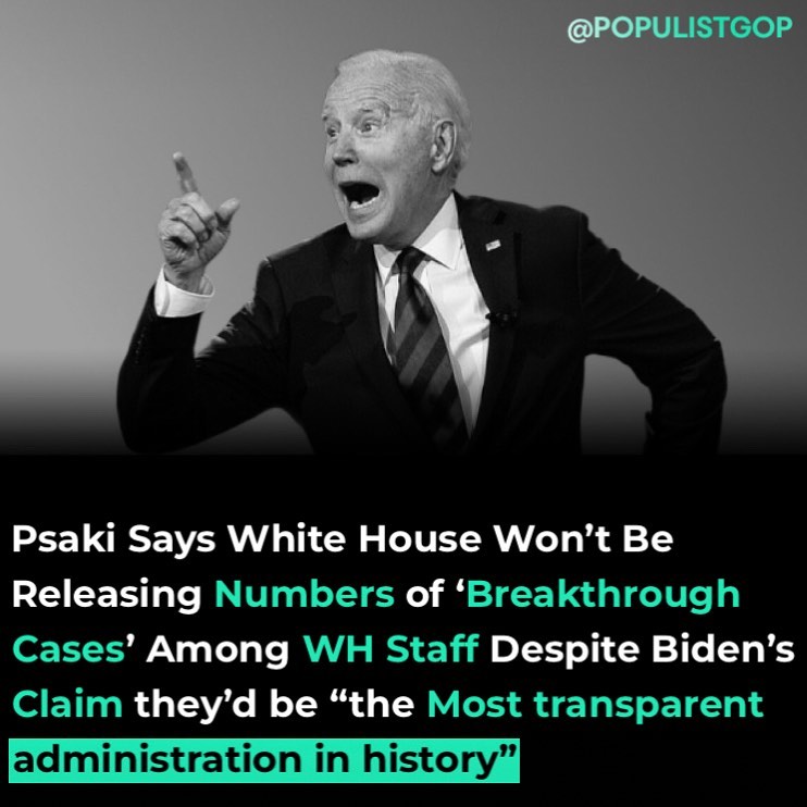 Read more about the article A day after Press Secretary Jen Psaki announced “a commitment to transparency” r