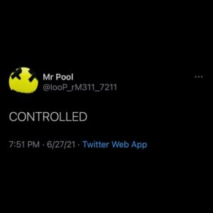 Read more about the article Controlled you say Mr pool