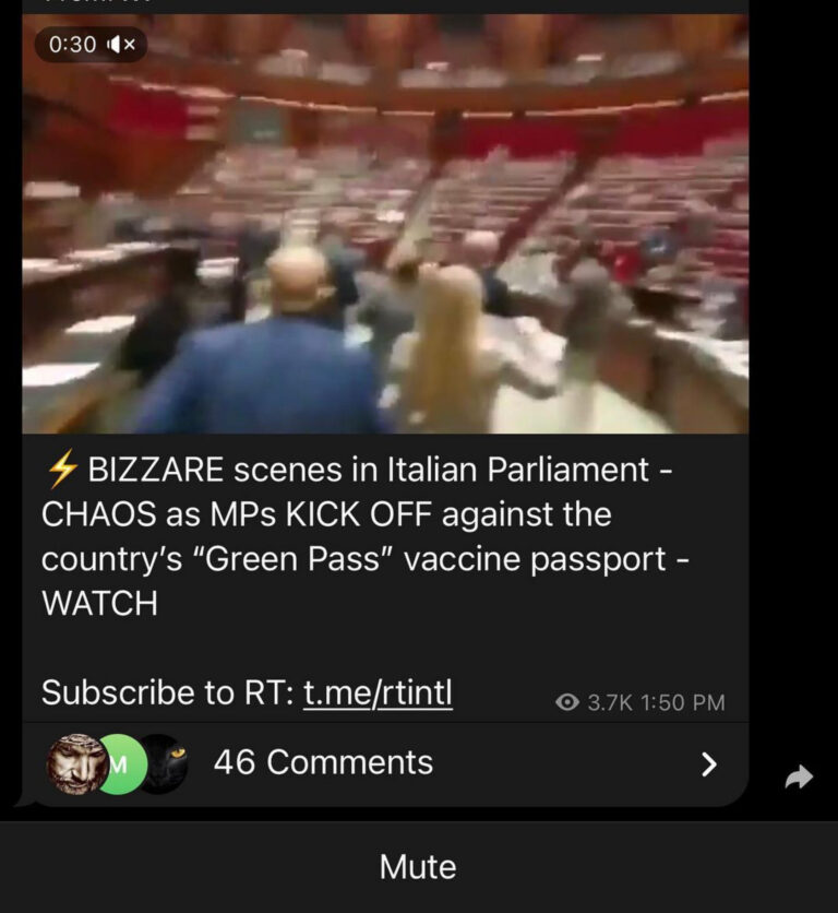 Read more about the article VIDEO: 4 BIZZARE scenes in Italian Parliament – CHAOS as MPs KICK OFF against the country’s “Green Pass” vaccine passport