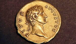 Read more about the article HISTORY: 

A 2,000-year-old gold coin that bears the face of a Roman emperor.