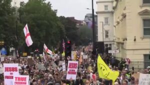 Read more about the article WATCH: A massive protest against medical tyranny is underway in London.