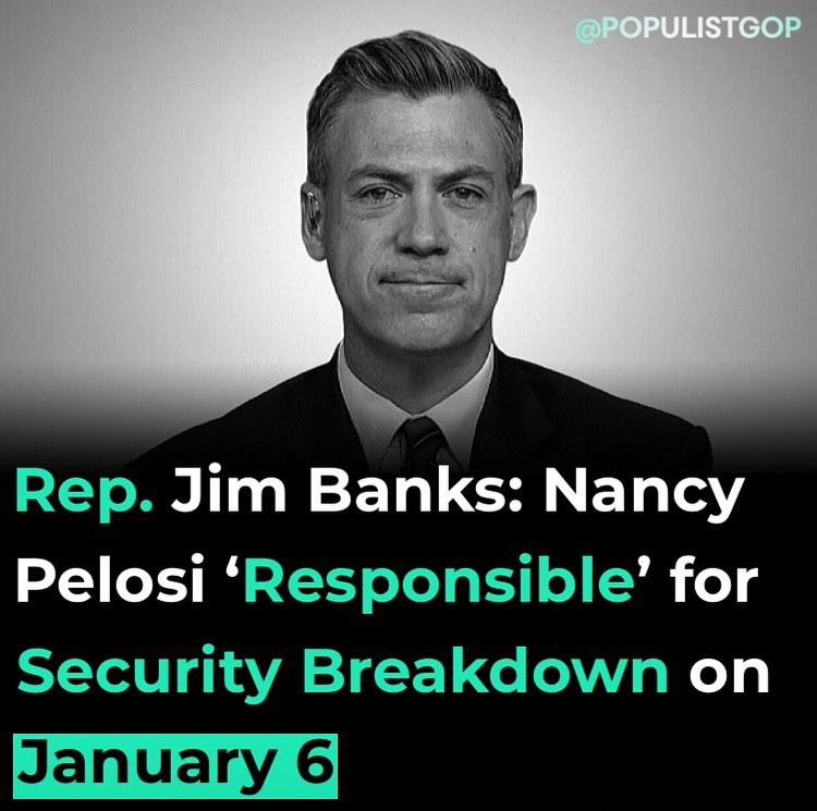 Read more about the article Rep. Jim Banks (R-Ind.)  said on Sunday that House Speaker Nancy Pelosi (D-Calif