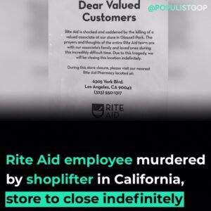 Read more about the article An employee at a Los Angeles Rite Aid was killed Wednesday while attempting to s