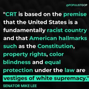 Read more about the article “CRT is based on the premise that the United States is a fundamentally racist co