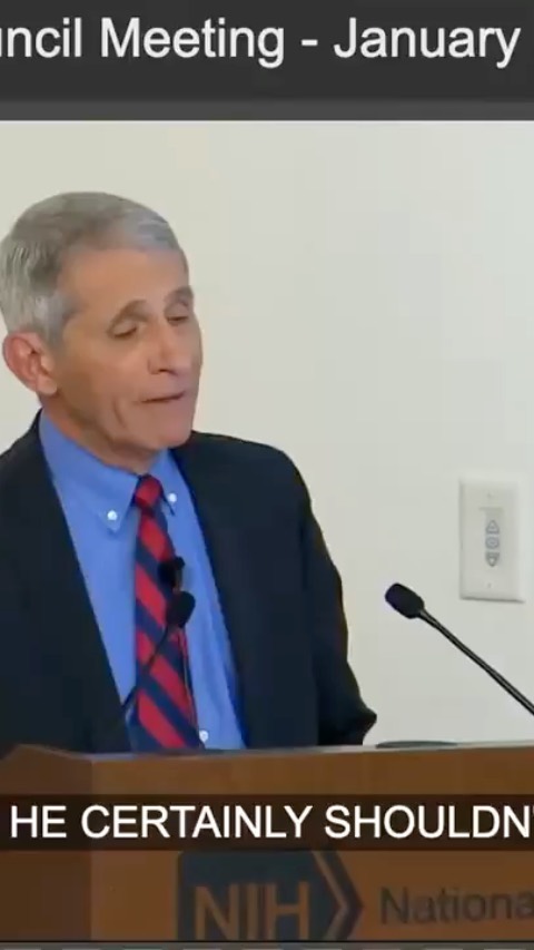 Read more about the article BREAKING: Video of Anthony Fauci announcing “NIH Lifts Funding Pause on Gain-Of-