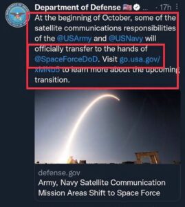 Read more about the article Now you know why they want to abolish Space Force. Amazing observation by   make