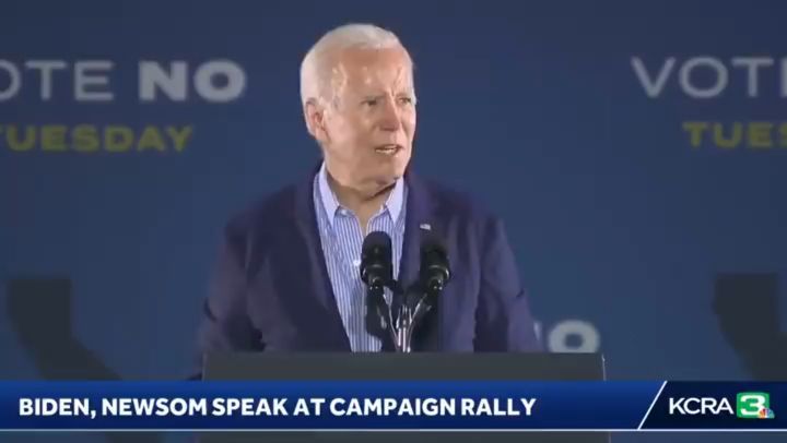 Read more about the article BIDEN: “I’m gonna make this as simple as I can: You either keep Gavin Newsom as