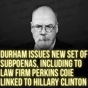 Read more about the article Gateway Pundit:

Special Counsel John Durham issued a new set of subpoenas on Th