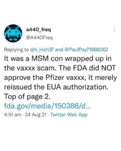 Read more about the article Some more info regarding the FDA. It looks like they approved the “license appli