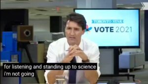 Read more about the article Trudeau still pushing the lie that those who haven’t been injected with the expe