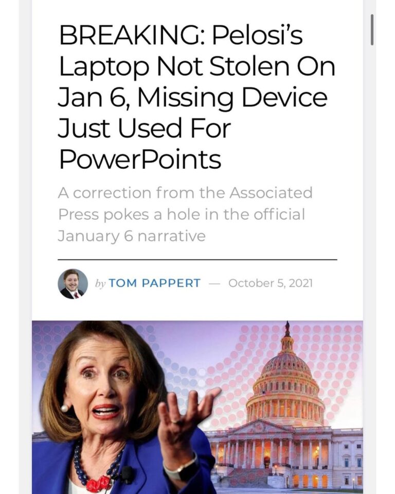 Read more about the article Wait, there was no stolen Pelosi laptop?