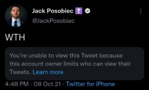 Read more about the article @JackPosobiec WTH
