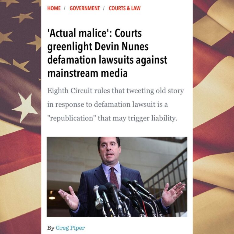 Read more about the article Devin Nunes, much like President Trump, isn’t someone you can easily knock out.