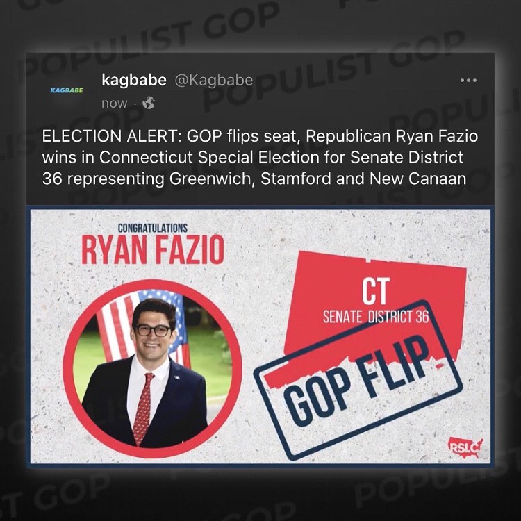 Read more about the article ELECTION ALERT: GOP flips seat,  Ryan Fazio wins in  Special Election for Senate