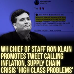 Read more about the article Daily Mail:

White House Chief of Staff Ronald Klain claimed Wednesday evening t