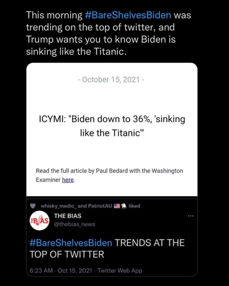 Read more about the article – Biden sinking like the Titanic 
– 
– “Remain In Mexico” to start in November