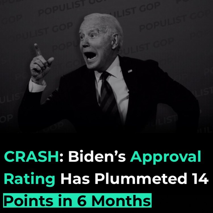 Read more about the article New CNBC polling shows Joe Biden’s approval ratings dropping by 14 points in jus