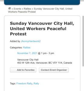 Read more about the article Vancouverites!!! Show up. Be heard! End the mandates and passports!