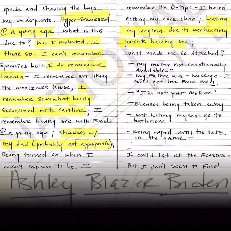 Read more about the article Found the clear picture of Ashley Biden’s diary from last year. Joe Biden is a s
