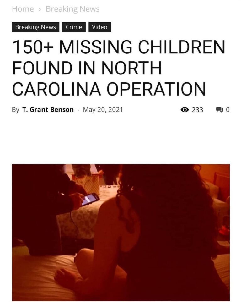 Read more about the article WCNC, YouTube

Charlotte, N.C. – More than 150 missing and/or runaway children w