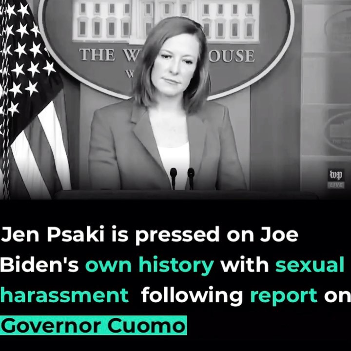 Read more about the article Jen Psaki is pressed on Joe Biden’s own history with sexual harassment following