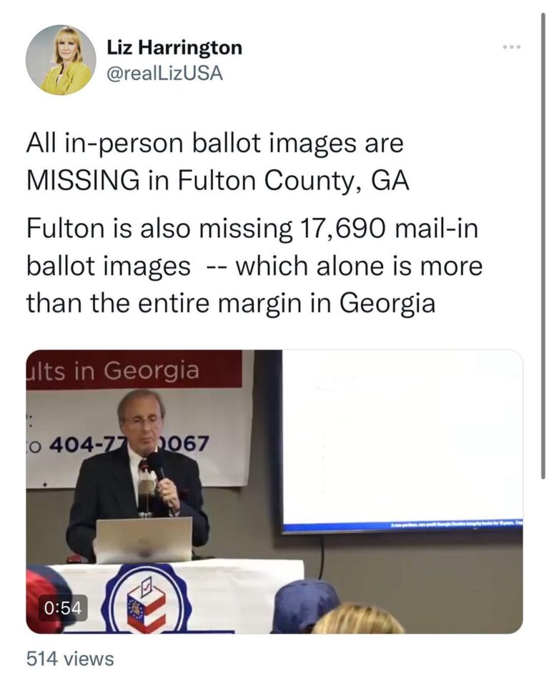 Read more about the article All in-person ballot images are MISSING in Fulton County, GA