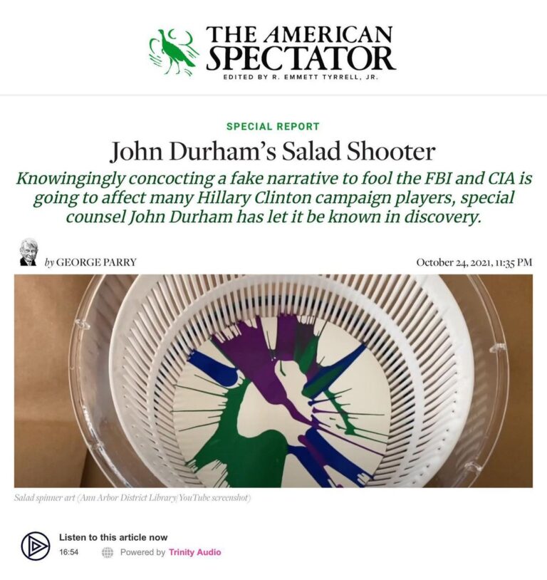 Read more about the article John Durham’s Salad Shooter