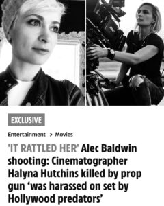 Read more about the article Alec Baldwin ‘IT RATTLED HER’ shooting: Cinematographer Halyna Hutchins killed by prop gun ‘was harassed on set by Hollywood predators’
