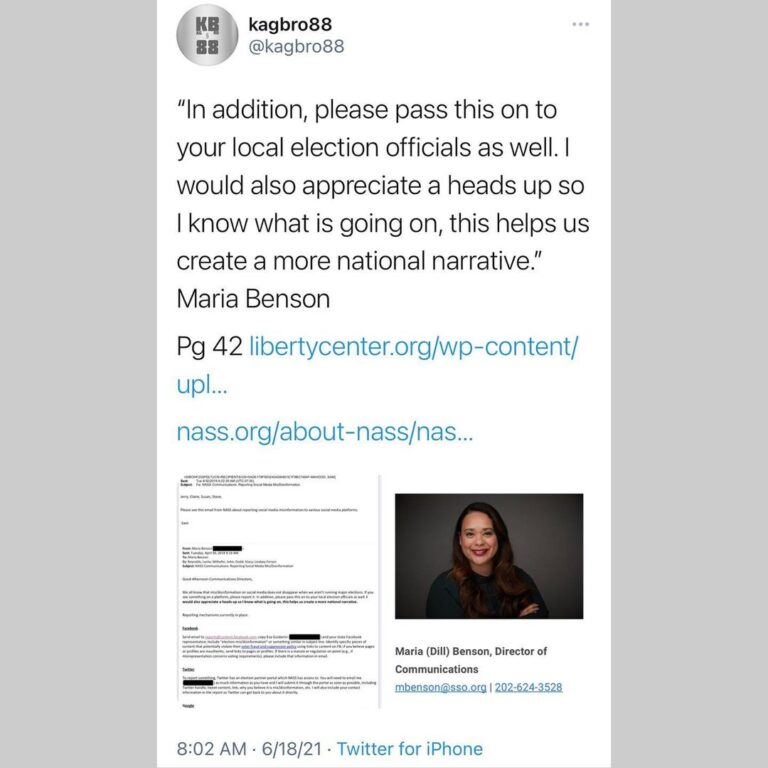 Read more about the article “In addition, please pass this on to your local election officials as well. I would also appreciate a heads up so I know what is going on,