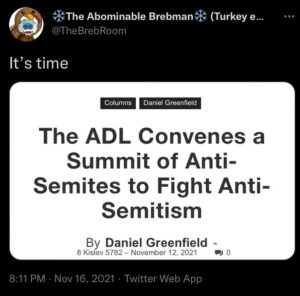 Read more about the article Wow talk about timing almost like it was all planned – The ADL Convenes a Summit of Anti- Semites to Fight Anti- Semitism