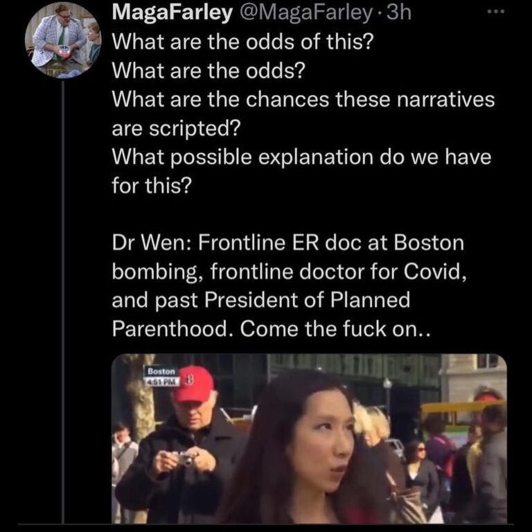 Read more about the article Dr Wen at Boston bombing, coincidence? Deep connections with her indeed.
