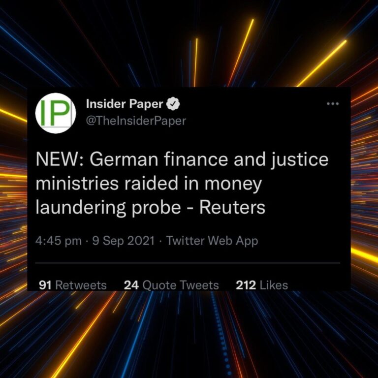 Read more about the article NEW: German finance and justice ministries raided in money laundering probe – Reuters