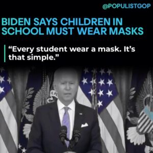 Read more about the article Biden: “Every student wear a mask. It’s that simple.”