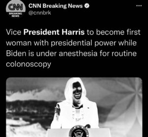 Read more about the article Vice President Harris to become first woman with presidential power while Biden is under anesthesia for routine colonoscopy
