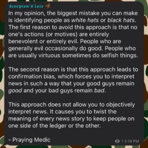 Read more about the article Always remain objective. Always use discernment.
•
•
H/T: Praying Medic