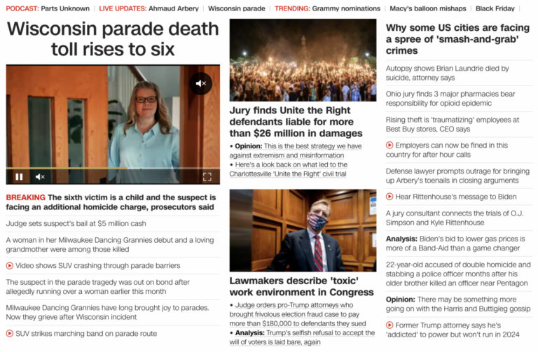 Read more about the article Wisconsin parade death toll rises to six – Brian Laundrie committed suicide, November 23, 2021 news
