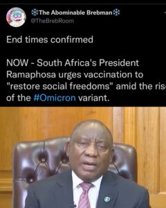 Read more about the article While the South African doctor that discovered the variant says it’s harmless…