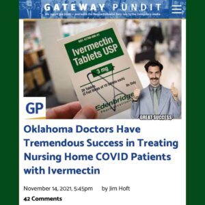 Read more about the article Oklahoma Doctors Have Tremendous Success in Treating Nursing Home COVID Patients with Ivermectin