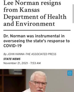 Read more about the article Lee Norman resigns from Kansas Department of Health and Environment