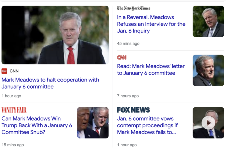 Read more about the article Mark Meadows to halter cooperation with January 6 committee, December 7, 2021 news