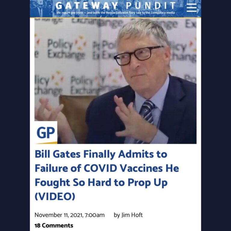 Read more about the article Bill Gates Finally Admits to Failure of COVID Vaccines He Fought So Hard to Prop Up (VIDEO)