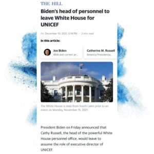 Read more about the article Biden’s head of personnel to leave White House for UNICEF