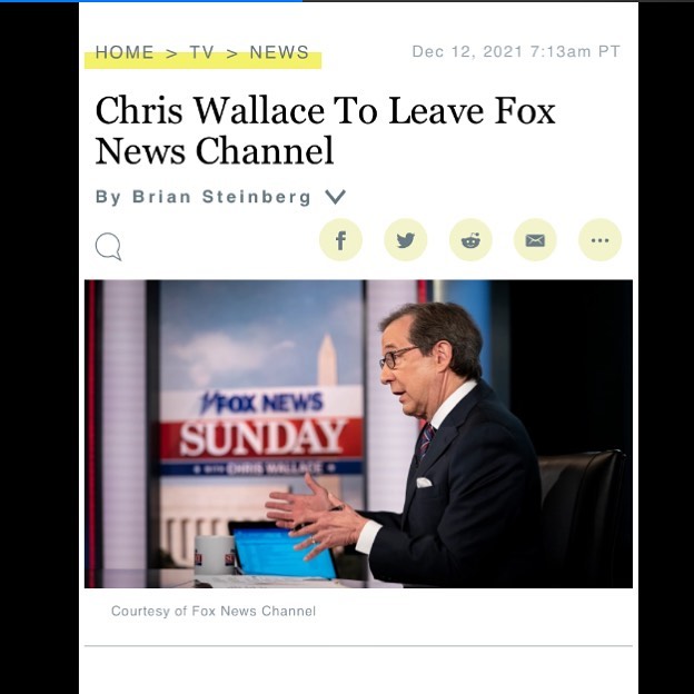 Read more about the article Chris Wallace To Leave Fox News Channel