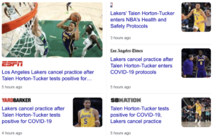 Read more about the article Talen Horton-Tucker of the Los Angeles Lakers out with Covid-19, 19 days after his birthday, December 14, 2021