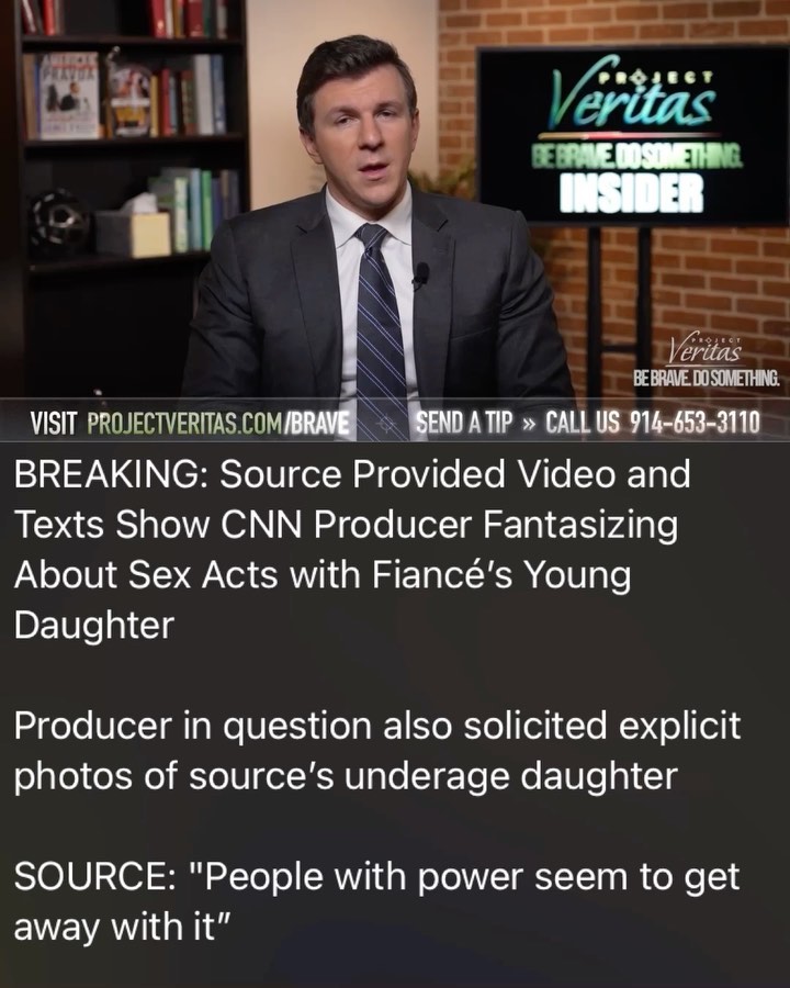 Read more about the article Video just released by Project Veritas has a whistleblower alleging a CNN producer committing sexual acts with children who is NOT, I repeat…NOT John Griffen. There’s another man at CNN doing this stuff.