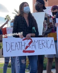 Read more about the article ARIZONA: ASU socialists proudly holding “DEATH 2 AMERICA” signs to protest Kyle Rittenhouse attending online classes at the university even though he is no longer enrolled at the school
