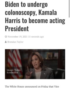 Read more about the article Biden to undergo colonoscopy, Kamala Harris to become acting President