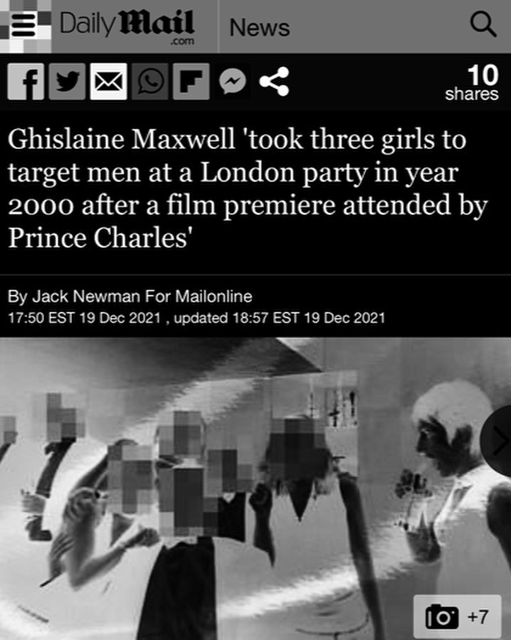 Read more about the article Ghislaine Maxwell ‘took three girls to target men at a London party in year 2000 after a film premiere attended by Prince Charles’
