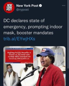 Read more about the article DC declares state of emergency, prompting indoor mask, booster mandates